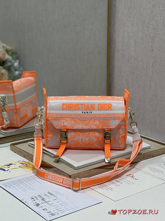 DIOR SMALL DIORCAMP BAG ORANGE - 1