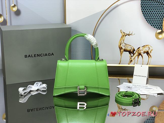 Balenciaga Hourglass Top Handle Bag Light Green - 1