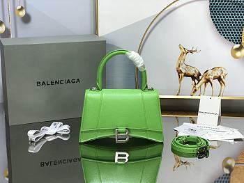 Balenciaga Hourglass Top Handle Bag Light Green