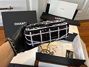 Chanel Flap Embroidered Satin Bag 20cm - 6