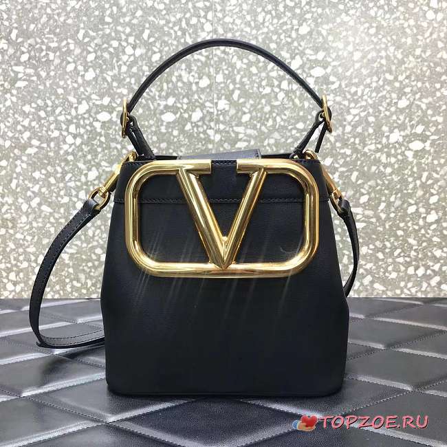 Valentino Garavani VLogo leather tote bag - 1