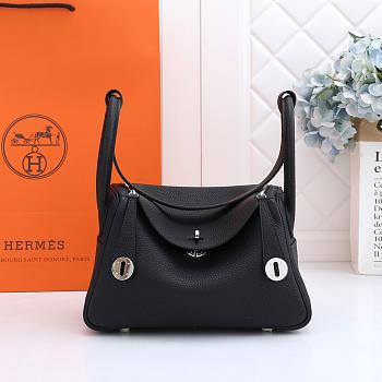 Hermes Lindy Clemence Bag Black