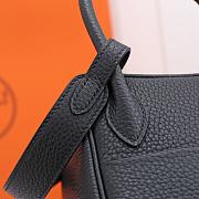 Hermes Lindy Clemence Bag Black - 5
