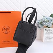 Hermes Lindy Clemence Bag Black - 3