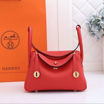 Hermes Lindy Clemence Bag Red