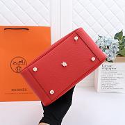 Hermes Lindy Clemence Bag Red - 3