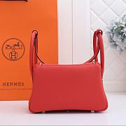 Hermes Lindy Clemence Bag Red - 5