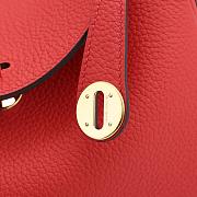 Hermes Lindy Clemence Bag Red - 6
