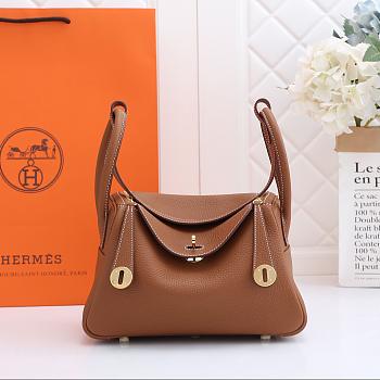 Hermes Lindy Clemence Bag Brown
