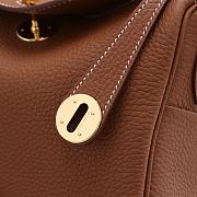 Hermes Lindy Clemence Bag Brown - 2