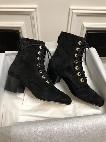 Chanel Short Boots Black