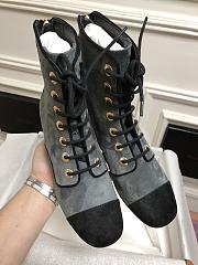 Chanel Short Boots Grey&Blue - 6