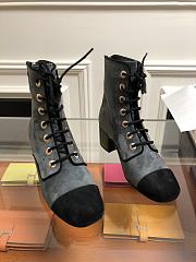 Chanel Short Boots Grey&Blue - 2