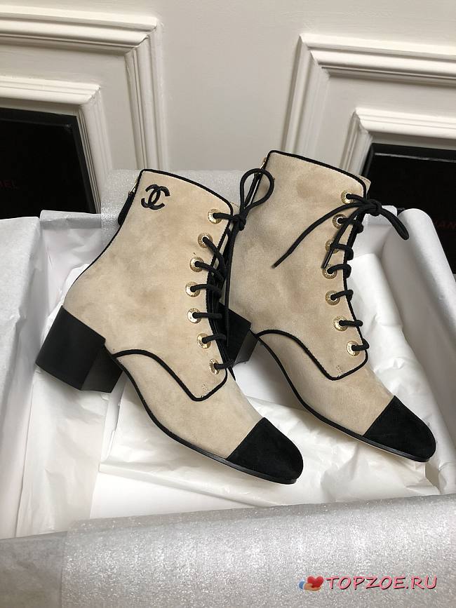 Chanel Short Boots Light Brown - 1