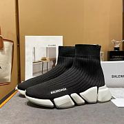 Blenciaga Black&White Speed Sneakers - 1