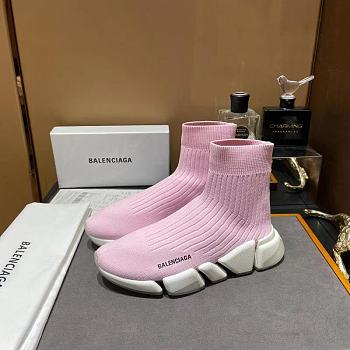 Blenciaga Pink&White Speed Sneaker