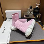 Blenciaga Pink&White Speed Sneaker - 2