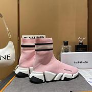 Blenciaga Pink Speed Sneaker - 4