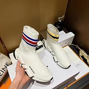 Blenciaga White Speed Sneaker - 3
