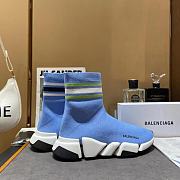 Blenciaga Light Blue Speed Sneaker - 1