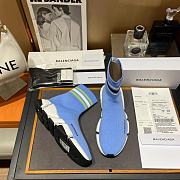 Blenciaga Light Blue Speed Sneaker - 2