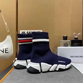 Blenciaga Dark Blue Speed Sneaker