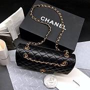CHANEL Caviar Quilted Medium Double Flap Gold-tone Bag Black - 6