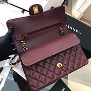 CHANEL Caviar Quilted Medium Double Flap Gold-tone Bag Red - 6