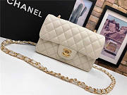 CHANEL Caviar Quilted Medium Double Flap Gold-tone Bag White - 4