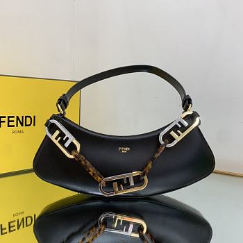 FENDI O'LOCK SWING BAG BLACK 32x11x5cm