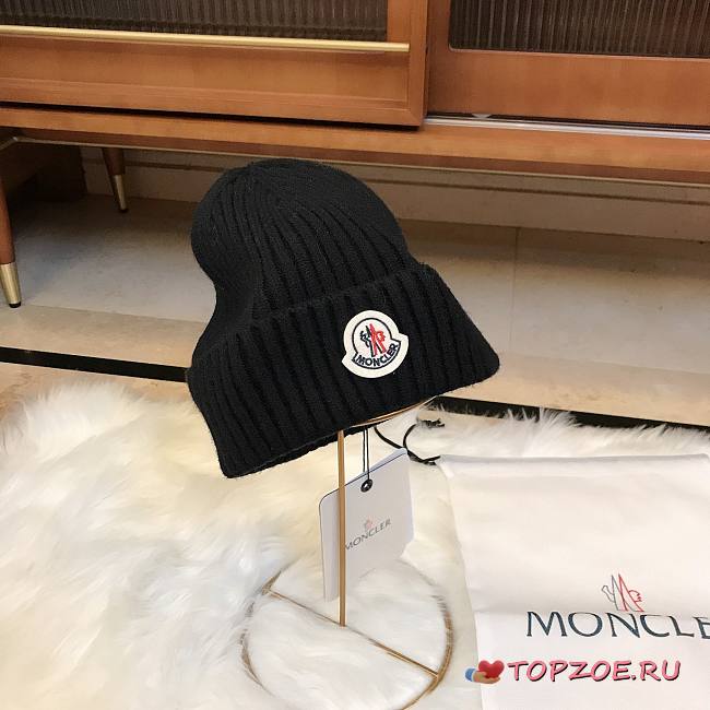 Moncler Beanie Black Hat - 1
