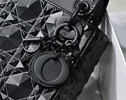Mini Lady Dior Bag Black with Diamond Motif 6603 17x15x7CM - 5