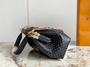 LV  BLACK FULL LEATHER CLUTCH M22326 - SIZE 28 x 14 x 10cm - 5