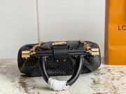 LV  BLACK FULL LEATHER CLUTCH M22326 - SIZE 28 x 14 x 10cm - 4