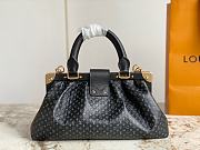 LV  BLACK FULL LEATHER CLUTCH M22326 - SIZE 28 x 14 x 10cm - 3