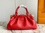 LV  RED FULL LEATHER CLUTCH M22327 - SIZE 28 x 14 x 10cm - 3