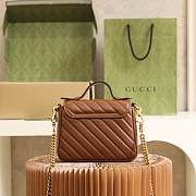 GUCCI GG MARMONT MINI BROWN 583571 21CM - 3