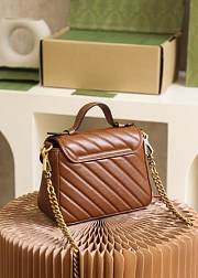 GUCCI GG MARMONT MINI BROWN 583571 21CM - 4