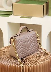 GUCCI GG MARMONT MINI DUST PINK 547260 21CM - 6