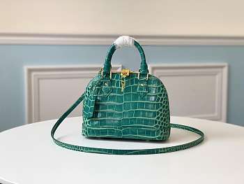 LV Alma BB Crocodelien Brillant N93105 23.5 x 17.5 x 11.5 CM