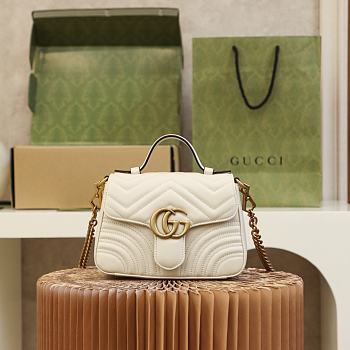 GUCCI GG MARMONT MINI WHITE 547260 21CM
