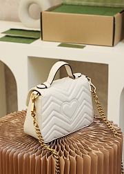 GUCCI GG MARMONT MINI WHITE 547260 21CM - 3