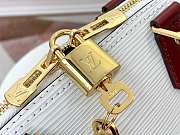 LOUIS VUITTON ALMA BB EPI LEATHER WHITE RED M40302 25*19*11CM - 3