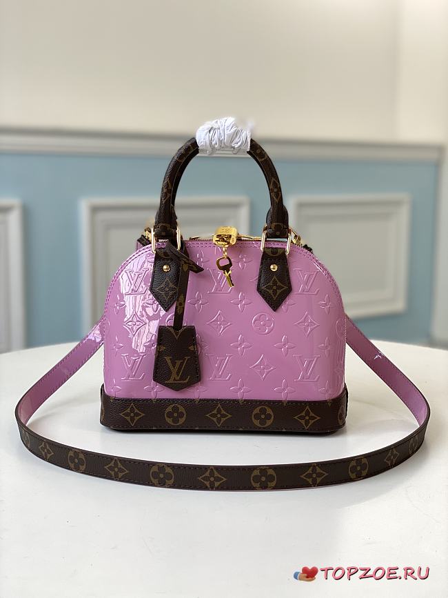 LOUIS VUITTON ALMA BB MONOGRAM VERNIS LEATHER M90583 23.5 x 17.5 x 11.5CM - 1