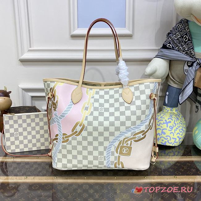 LV New Spring Collection - Nautical Neverfull MM N40471 31 x 28 x 14 CM - 1