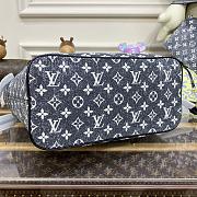 LV Neverfull MM Denim Bag M21465 31 x 28 x 14 cm - 3