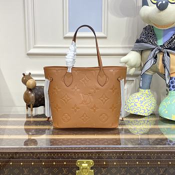 LV NEVERFULL MM brown and yellow M45686 Size 32 cm