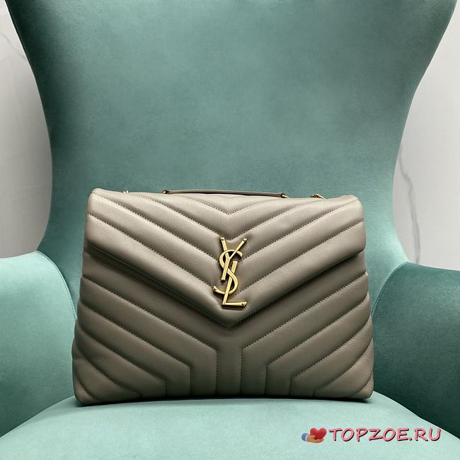 YSL LOULOU CHAIN BAG IN QUILTED 
