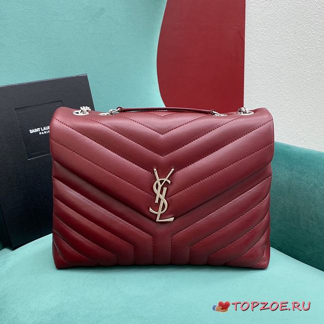YSL LOULOU CHAIN BAG IN QUILTED 