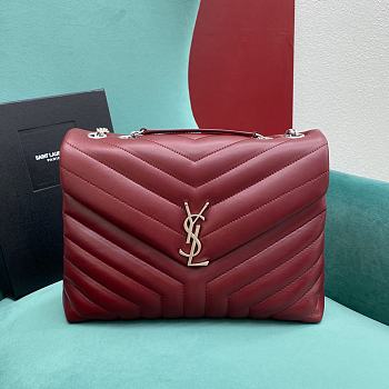 YSL LOULOU CHAIN BAG IN QUILTED 
